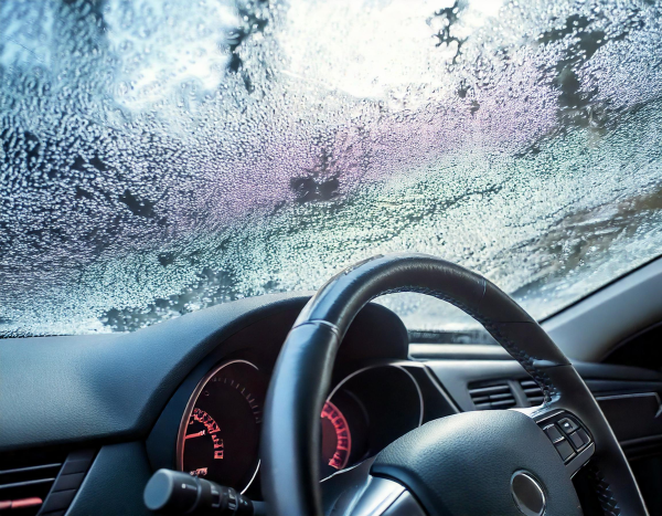 Frozen car windshield defrost not working